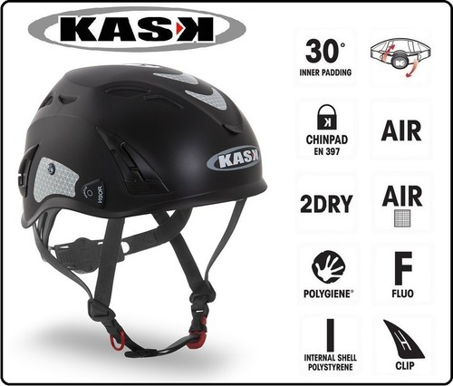 Casco protezione nero - casco, plasma